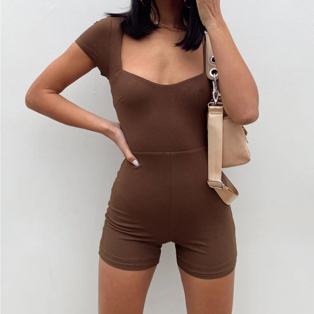 Brown romper